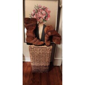 Miz Mooz Noland Knee-High womens Boot Suede Leather zip Size 40 EU / 9 US